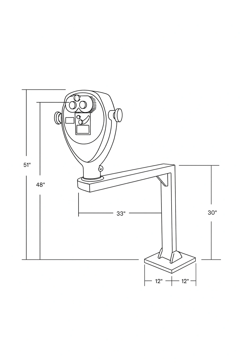 ADA base measured drawing with dimensions