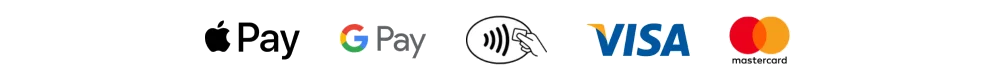 Accepted payment methods: contactless credit and debit cards and smartphones