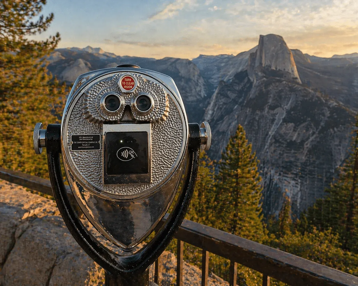 Tap-to-pay Tower Optical viewer
