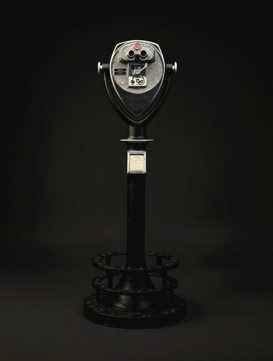 Tower Optical viewer, studio photograph on black